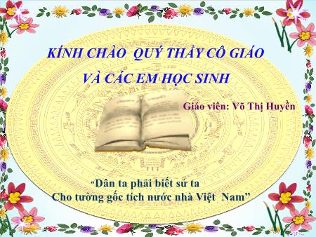 Bài giảng Lịch sử 12 - Tiết 3, Bài 18: Những năm đầu của cuộc kháng chiến toàn quốc chống thực dân Pháp (1946-1950) - Võ Thị Huyền