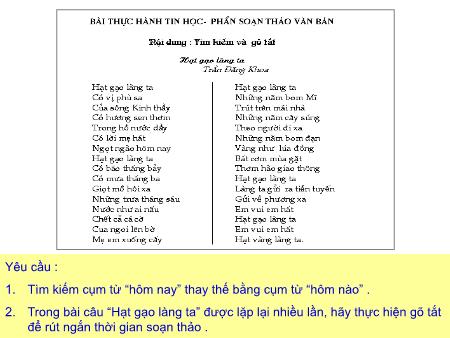 Bài giảng Tin học 10 - Tiết 48: Các công cụ trợ giúp soạn thảo
