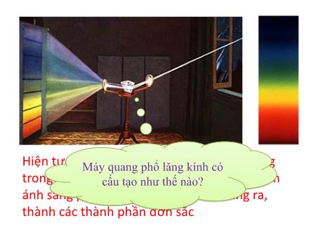 Bài giảng Vật lí 12 - Bài 26: Các loại quang phổ