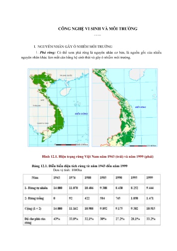 Công nghệ vi sinh và môi trường