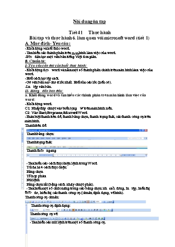 Đề cương ôn tập môn Tin học Lớp 10 - Tiết 41 đến 48