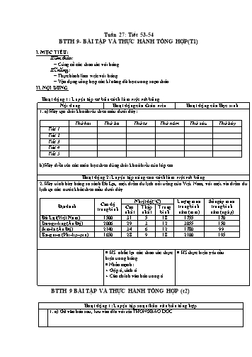 Giáo án môn Tin học Lớp 10 - Tuần 27