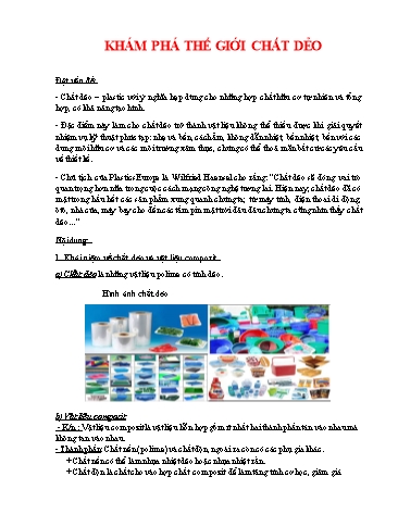 Khám phá thế giới chất dẻo