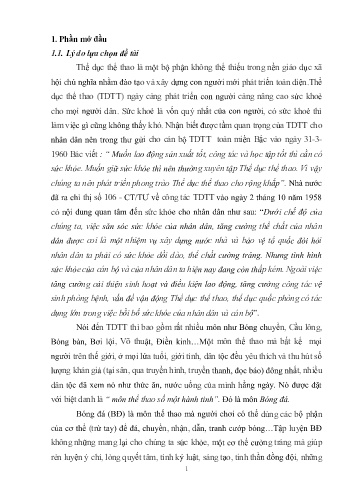 SKKN Nghiên cứu lựa chọn một số bài tập thể lực chuyên môn nhằm bổ trợ cho kỹ thuật đá bóng bằng chân không thuận cho nam học sinh trường THPT chuyên Võ Nguyên Giáp