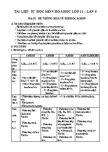 Tài liệu Hướng dẫn tự học môn Hóa học 11 (Lần 5)