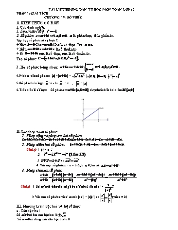 Tài liệu Hướng dẫn tự học môn Toán Lớp 12