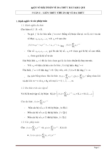 Tài liệu Một số bài toán về đa thức bát khả qui - Hoàng Thị Hồng Cầm