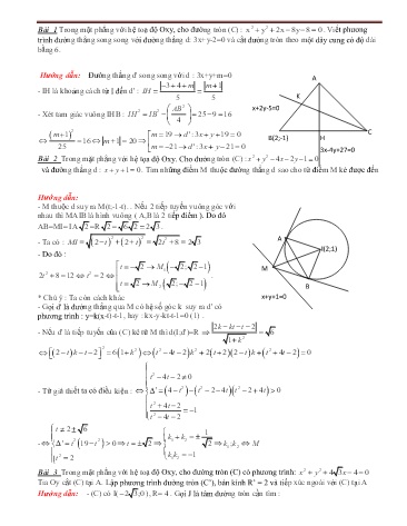 Tổng hợp bài tập về đường tròn môn Toán Lớp 10
